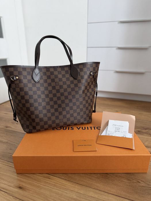 Oryginalna Louis Vuitton Neverfull MM Damier Ebene – Rose Ballerine