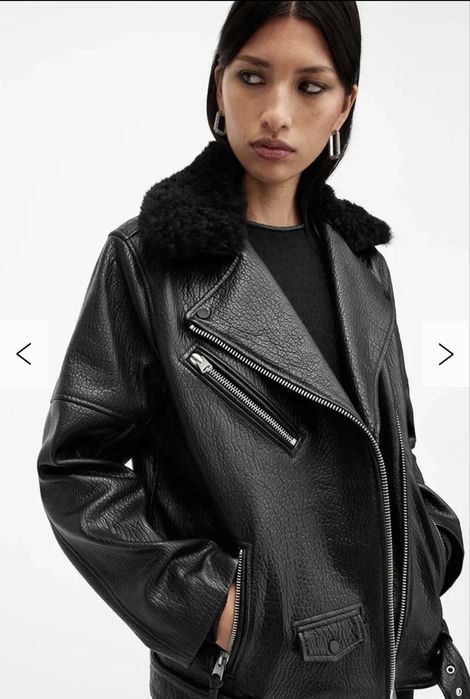 AllSaints Vendra NZ Biker шкіряна нова куртка, s