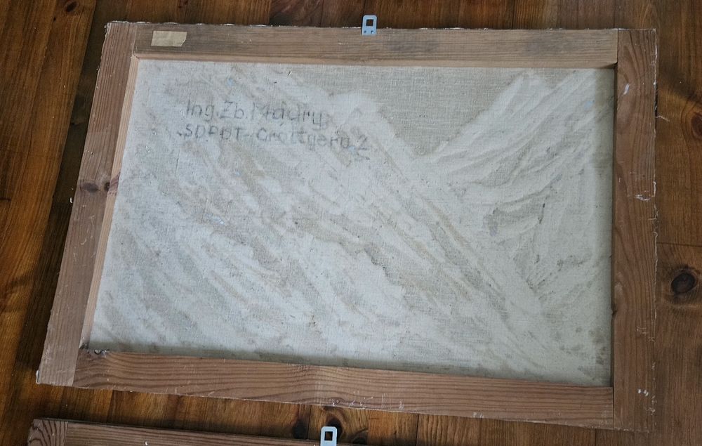 Obraz szpachla na płótnie Zb.Mądry Sopot 96x63 2 szt