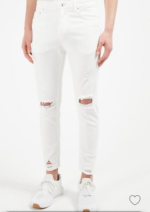 Calças ganga branca