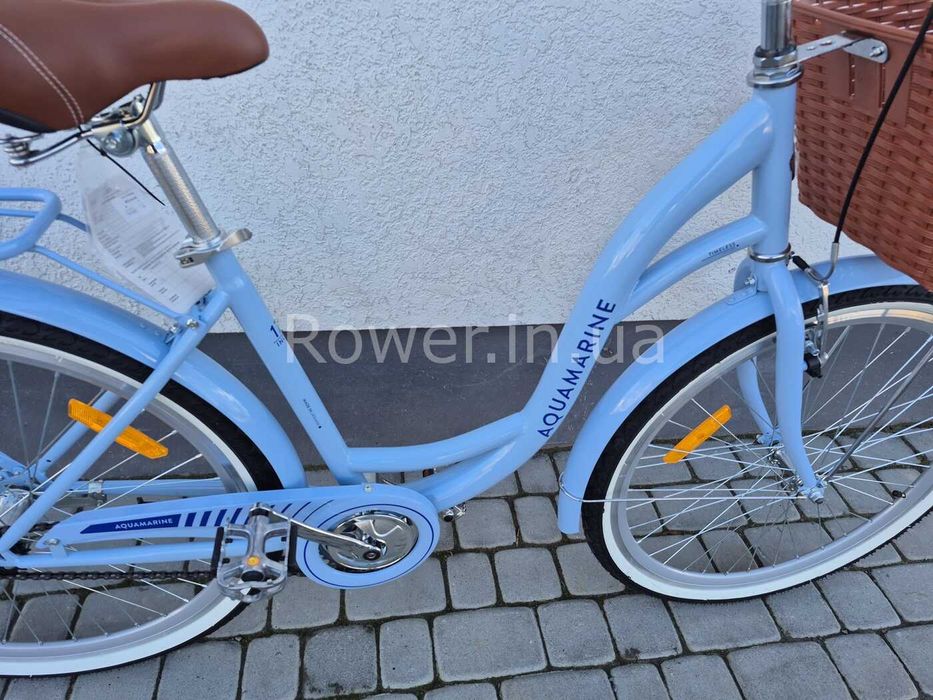 Велосипед дамка з корзиною Dorozhnik AQUAMARINE ST 26" BH рама-17" тем