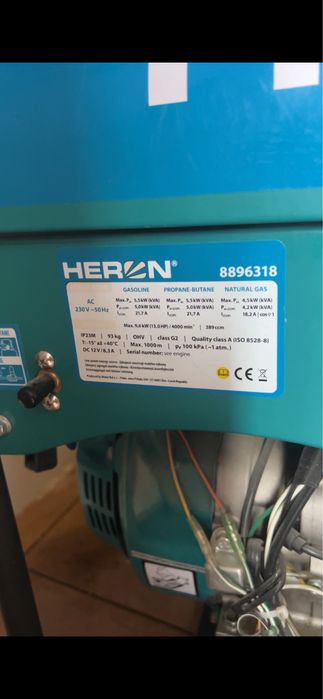 Генератор бензин/газ5.5 Квт, однофазний