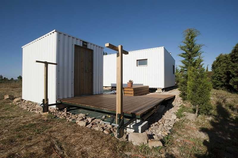 casa modular e amovível - 45m2 + deck exterior + arrumos + fossa.