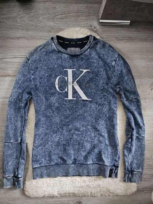 Bluza Calvin Klein Jeans CK Rozmiar XS Niebieska Bluza Calvin Klein S