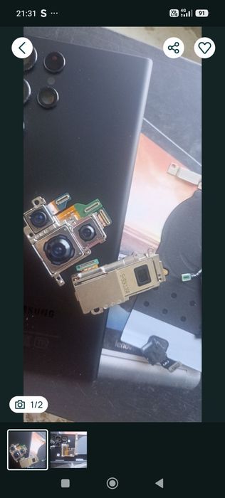 Розбирання samsung s22 ultra камера задняя крышка 
Цену за каждую запчасть уточняйте