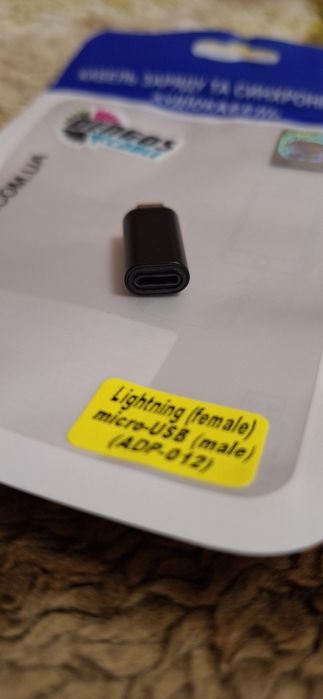 Переходник, адаптер  с Iphone, Apple на micro usb