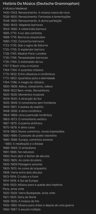 História da Música – Deutsche Grammophon – 50 Livros + 50 CDs
