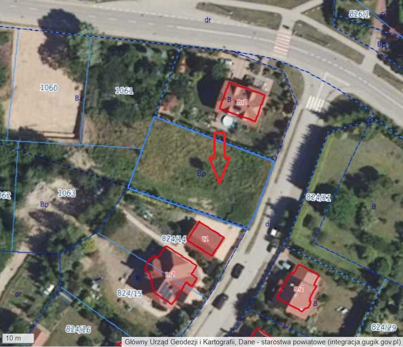 Działka budowlana 882 m2, Giżycko ul. Jarzębinowa, MPZP, wszystkie media, 2 km od centrum