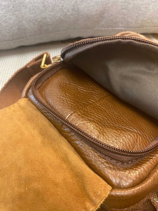 Шкіряна барсетка 14х23х9 см 1100грн