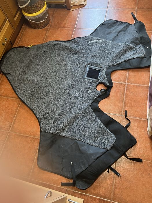 Resguardo para o frio e chuva usado