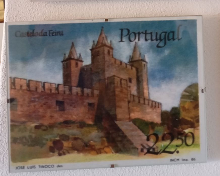 Quadro com desenho de castelos