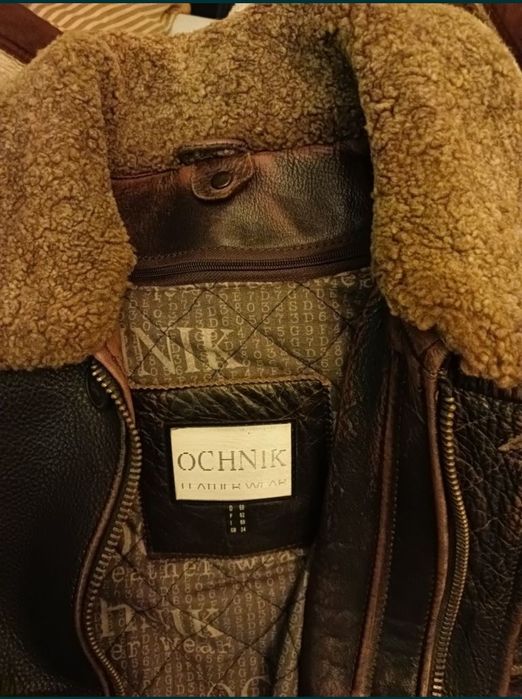 Kurtka skórzana skóra męska  Ochnik XL 54