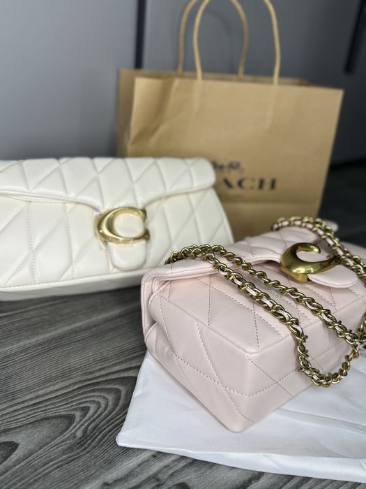 Сумка жіноча світла коач coach кроссбоди