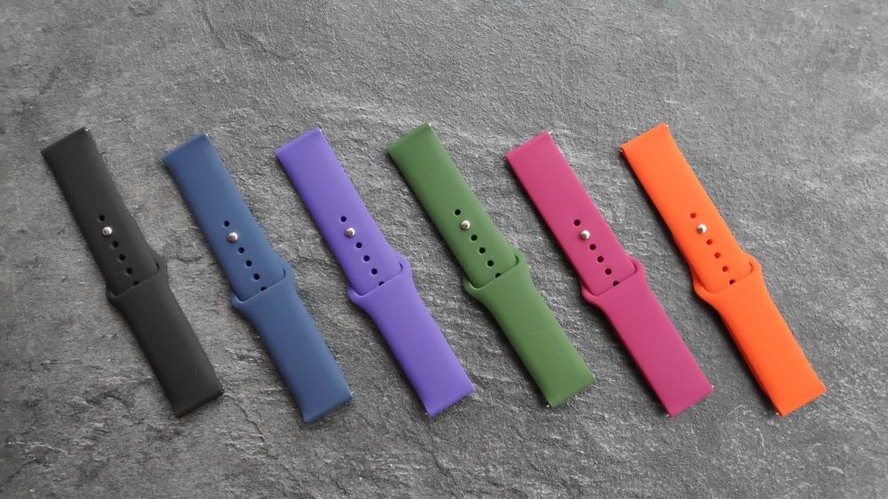 Спортивные ремешки на Samsung,Amazfit GTS,bip Garmin, Huawei 20мм 22mm