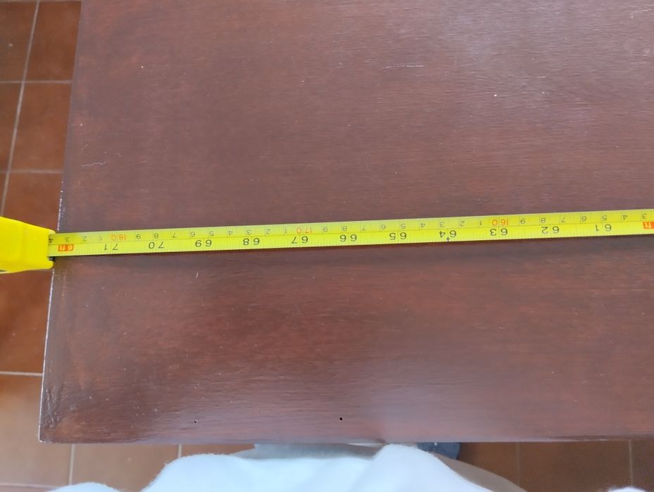 Mesa madeira mogno com duas abas