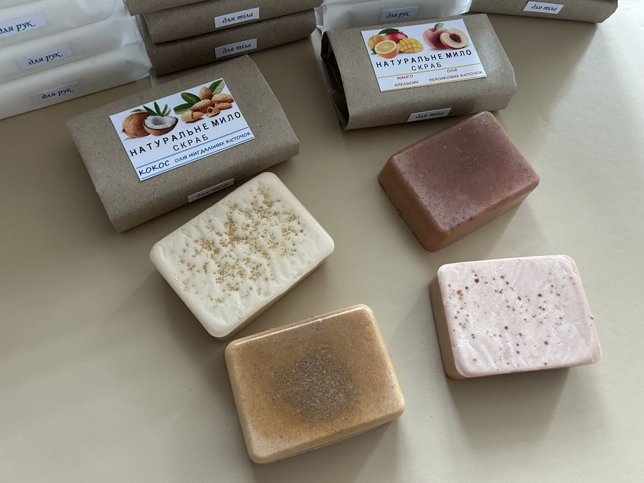 Мило скраб натуральне ручної роботи * мыло скраб ручной работы