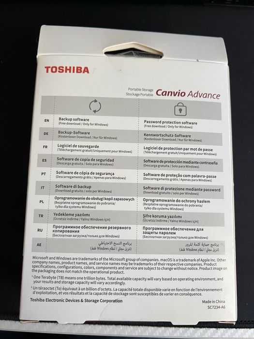 Vendo disco Externo HDD Toshiba - 1TB