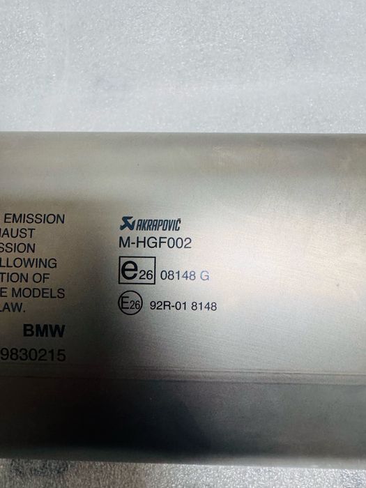 Akrapovic titanium bmw XR 1000