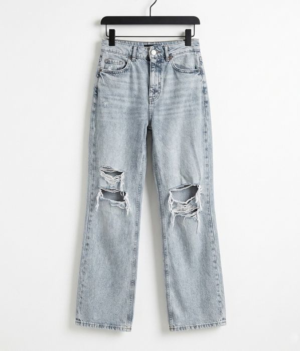 Стильные трендовые серые джинсы wide leg FB Sister (New Yorker)• XS/S