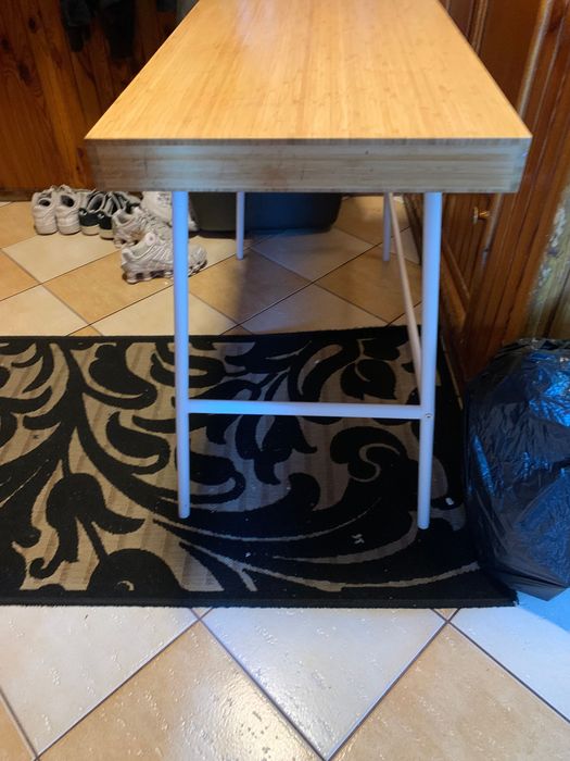 ikea lillesen biurko bambus