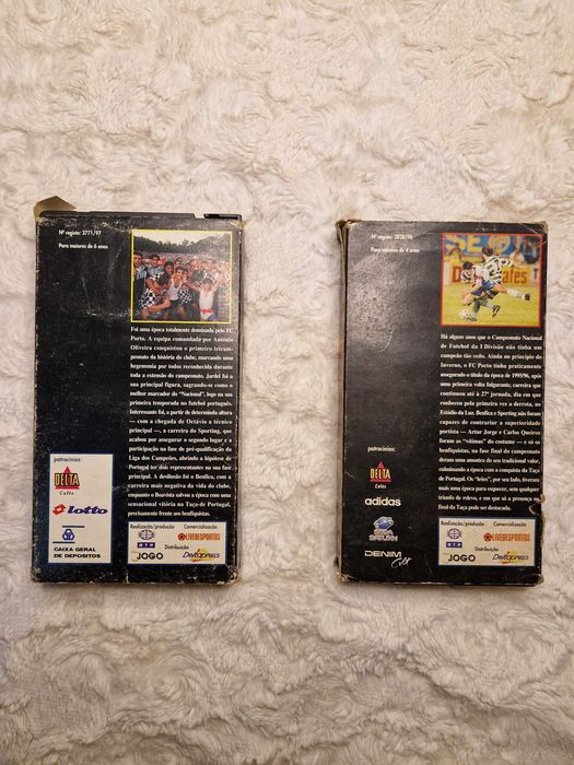Cassete VHS campeonato nacional FC Porto 95/96 e 96/97