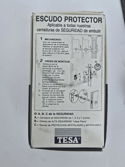 TESA Escudo protector cilindro alta segurança