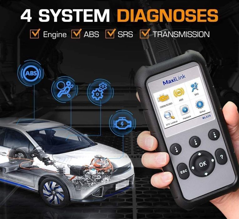 Autel MaxiLink ML629 Ferramenta de diagnóstico profissional NOVO