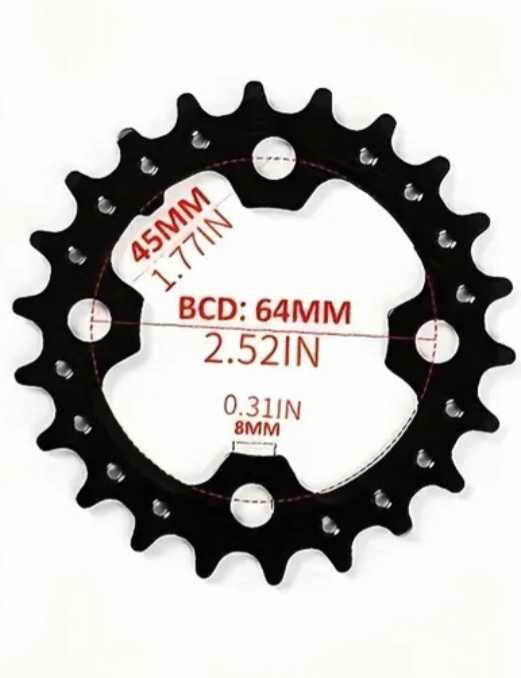 Zębatka zębatki tarcze blaty korby 22 32 44 nowe stalowe 104/64BCD