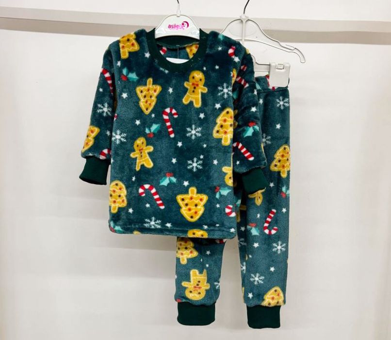 Дитяча тепла махрова піжамка