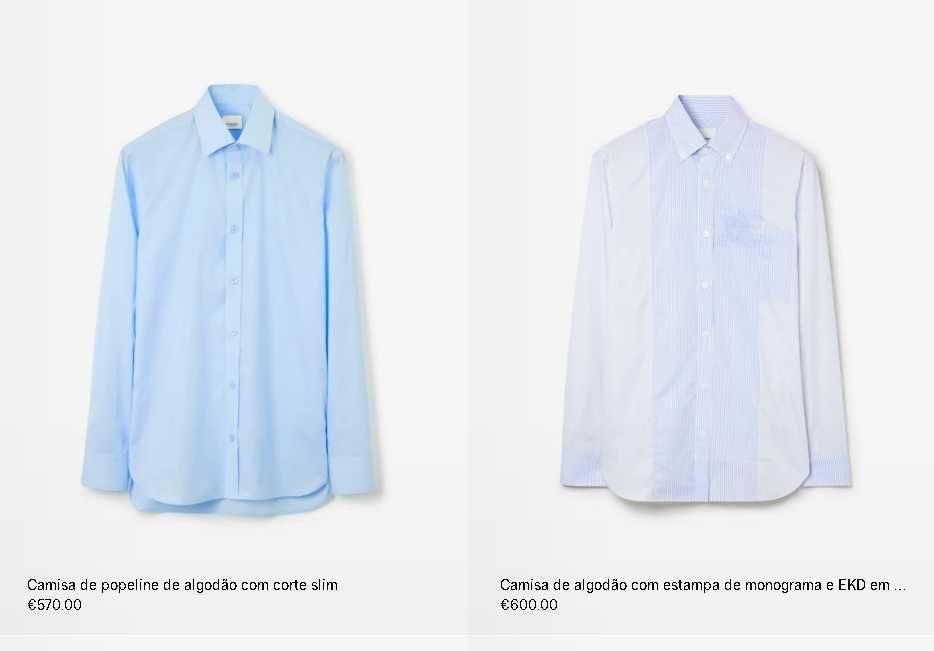 Camisa Burberrys Tamanho M