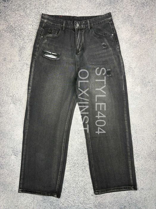 Джинсы прямые Balenciaga type distressed opium archive y2k