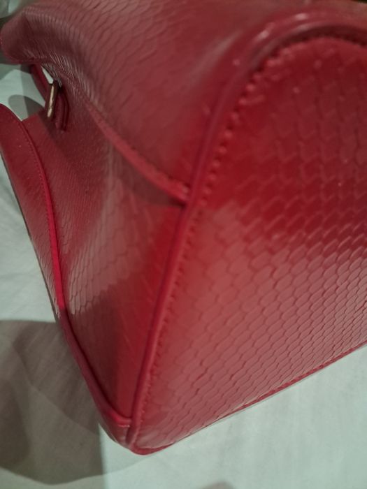 Duża czerwona torebka lakierowana . Nowa
