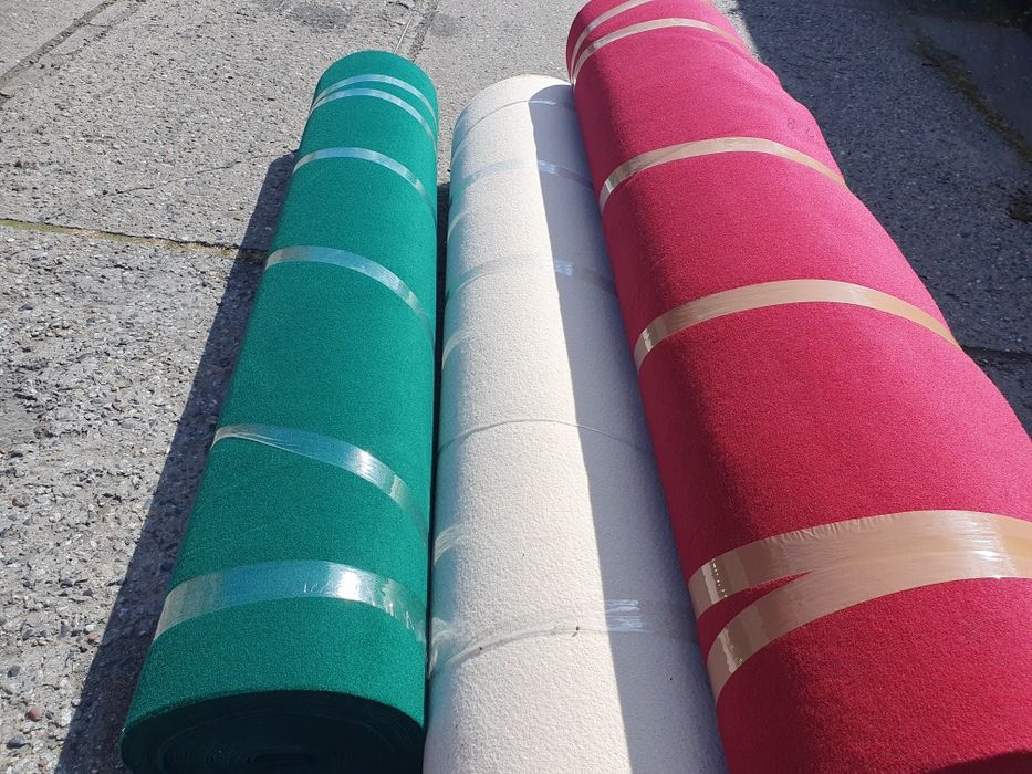 Wykladzina gruba welur targowa 2szer szara beżowa czerwona granat inn