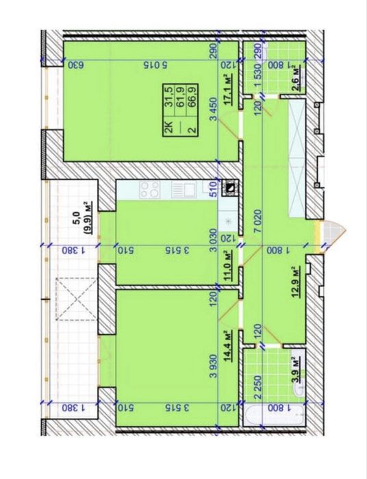 ‼️Продаж видової 2-км кв, озеро