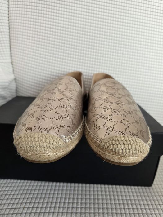 Espardryle złote Coach 38