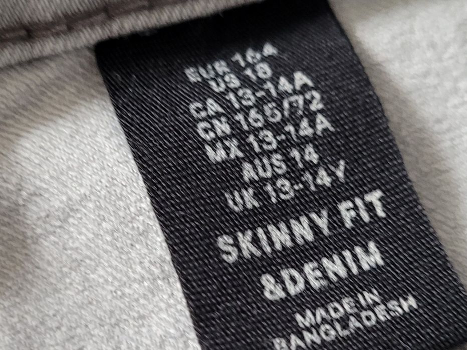 H&M dzinsy spodnie rurki 164 polecam