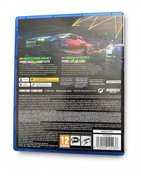 Jogo PS5 NFS Unbound