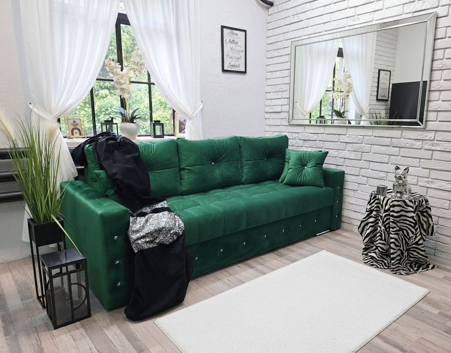 Sofa Samara glamour sprężyny welur