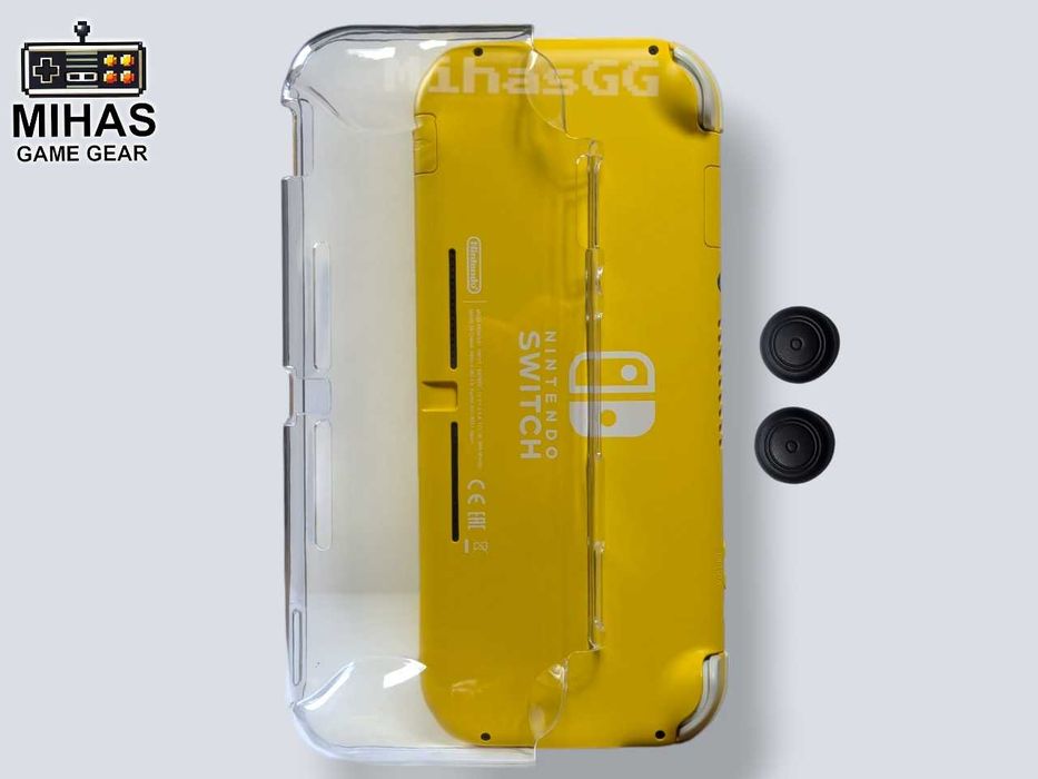 Nintendo Switch Lite Прозорий жорсткий чохол-бампер накладки на стіки