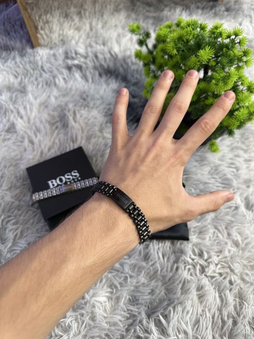 Чоловічий браслет Hugo Boss / стильний браслет Хуго Босс / брендовий чоловічий браслет Hugo Boss / браслет Хуго Босс