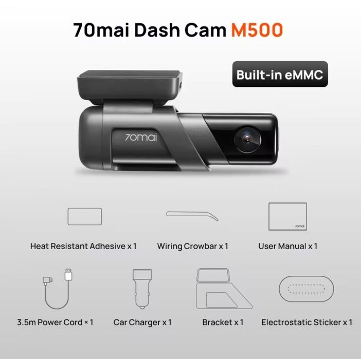 Автомобільний відеореєстратор Xiaomi 70mai Dash Cam M500