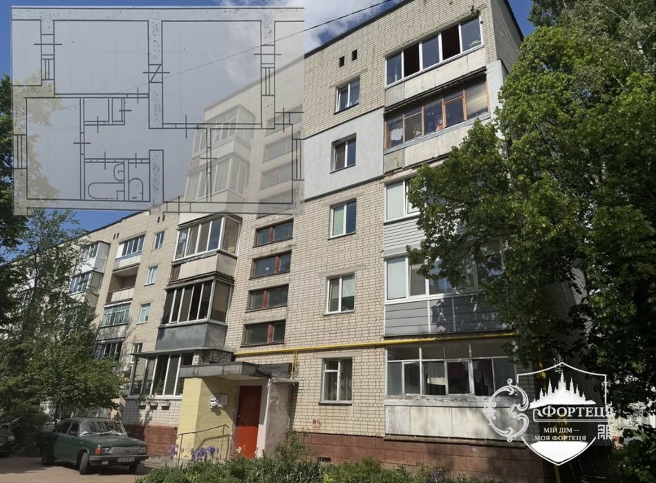3-кімнатна квартира 68 м² | Левка Лук’яненка | 5 поверх | Дві лоджії