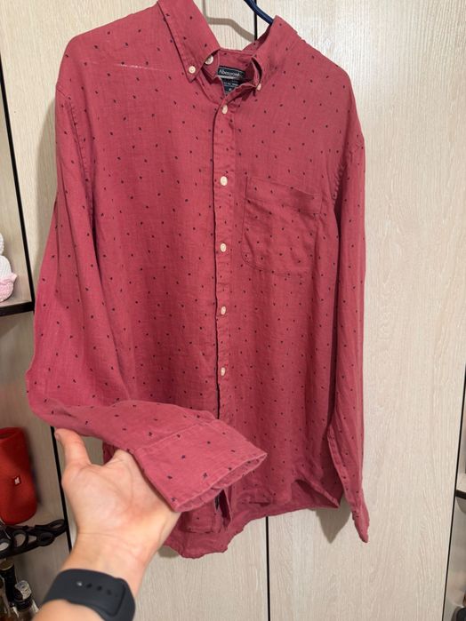 Сорочка льон Abercrombie &fitch р. ХL, льняна