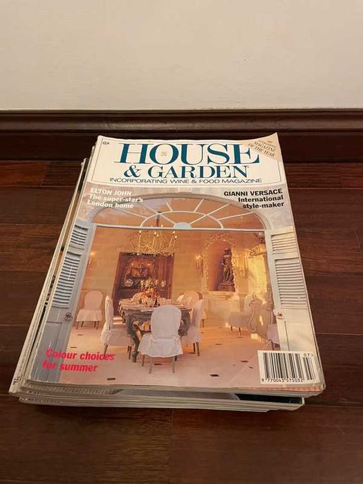 15 revistas de decoração internacionais e nacionais.