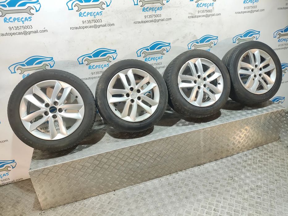 Conjunto Jantes 17 Originais Peugeot 508 1 Mk1 7J ET46 5x108