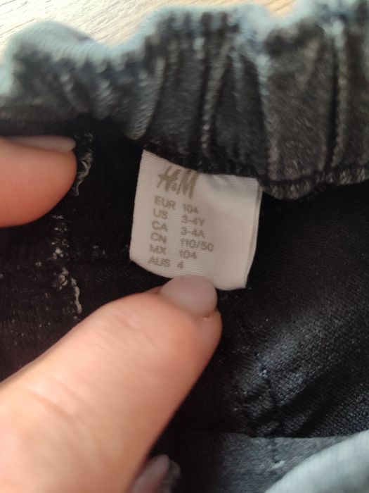 Spodnie jeansowe dziecięce r. 104 H&M
