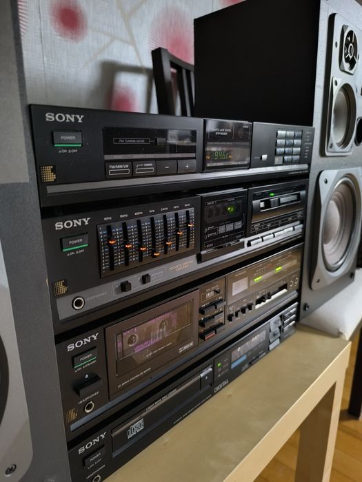 Zestaw audio SONY+ kolumny Sanyo