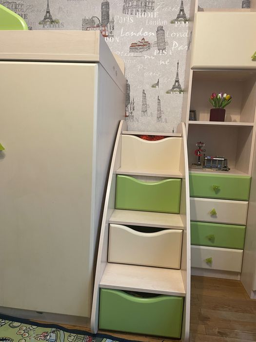 Snite комплект меблів для дитячої кімнати з двоповерховим ліжком