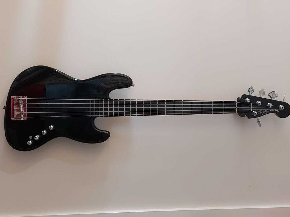 Squier Jazz Bass 5 Deluxe Active Gitara Basowa Bas Aktywna 5 strunowa