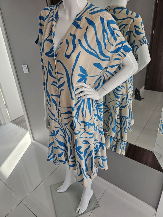 Piękna sukienka z wiskozy rozm L, Selected Femme